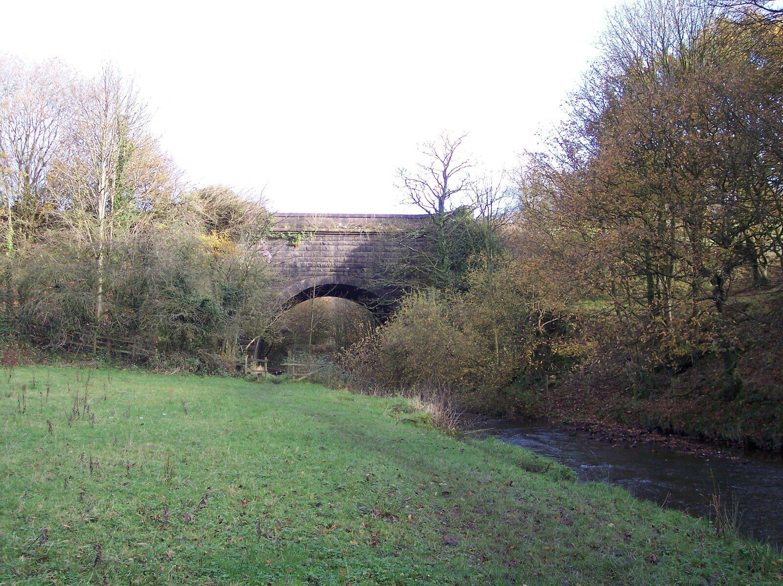 Aqueduct at Adlington carrying the Leeeds-Liverpool canal over the River Douglas