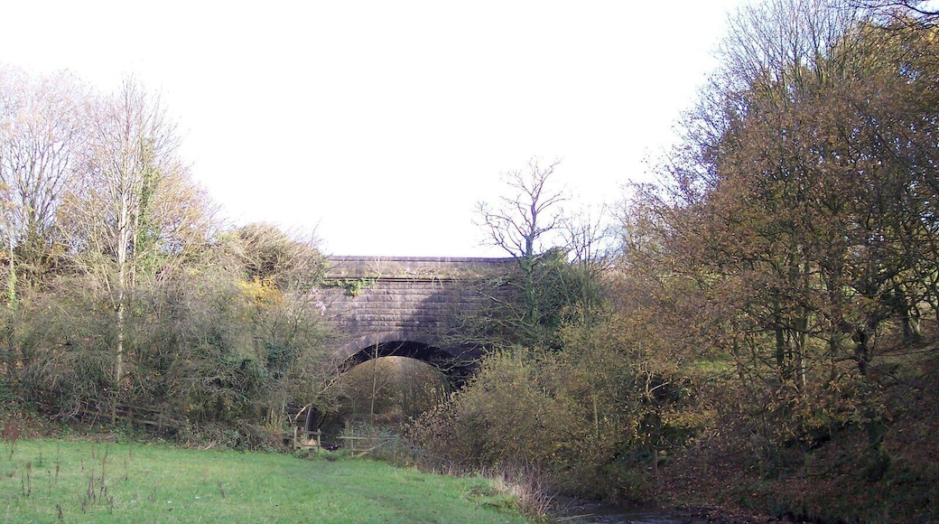 Aqueduct at Adlington carrying the Leeeds-Liverpool canal over the River Douglas
