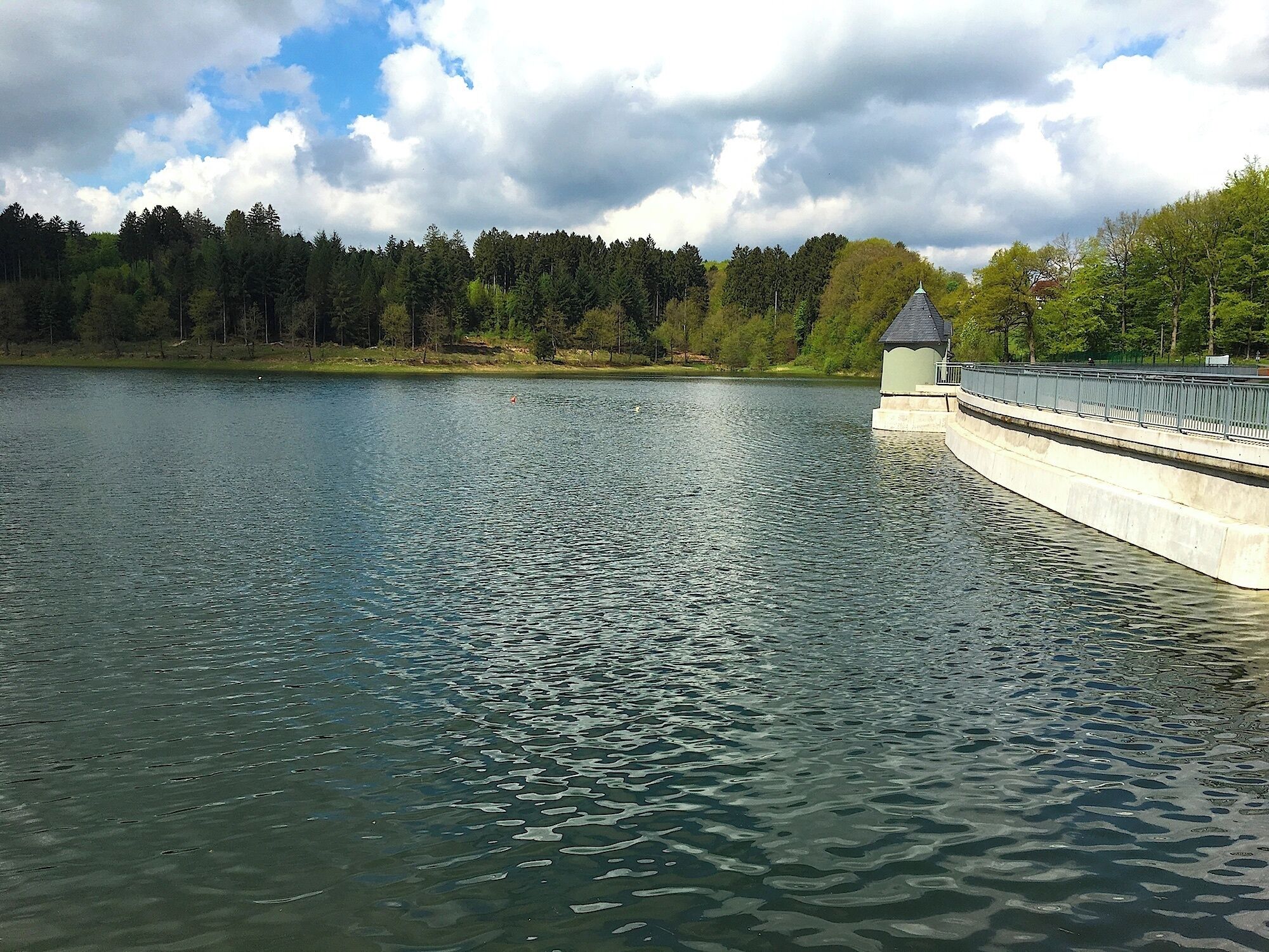 Поход-экскурсия на водохранилище реки Вуппер у Леннепа, Ремшайд, Германия. 13 мая 2017.Танковое водохранилище.