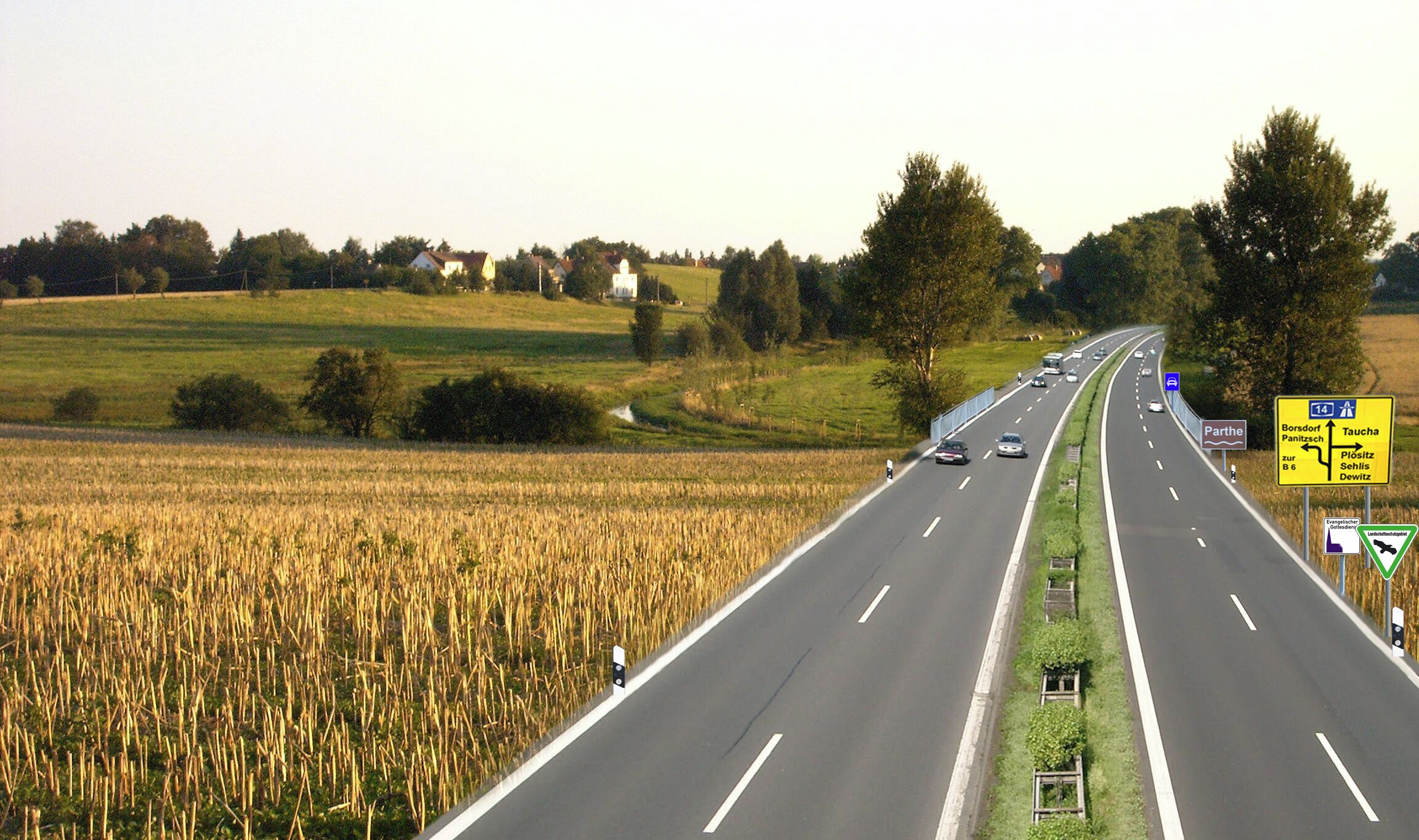 Geplante B 87n - Südvariante bei Sehlis und Panitzsch - jeder soll es vorher sehen ...