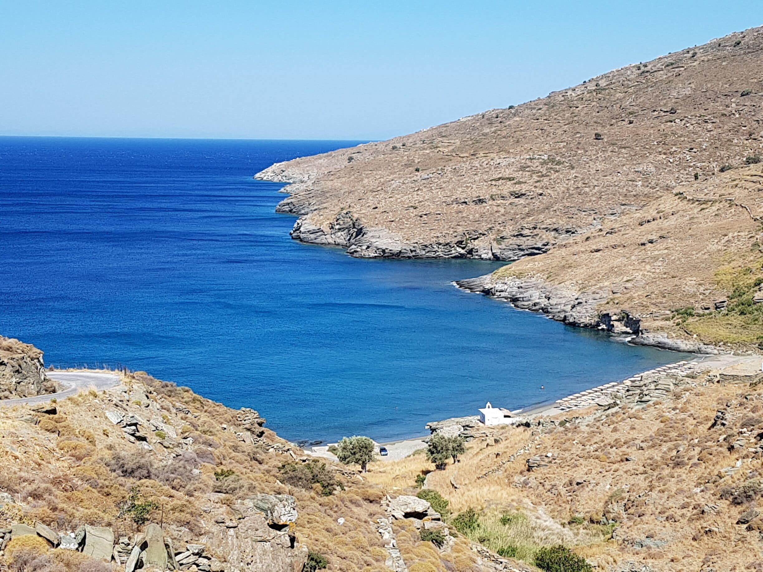 Stunning bay. Great beach bar.