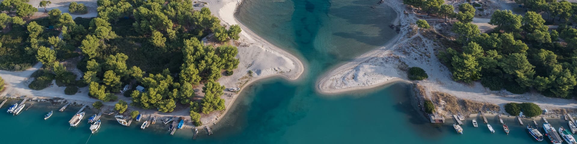 Glarokavos beach in Kassandra peninsula. Halkidiki, Greece