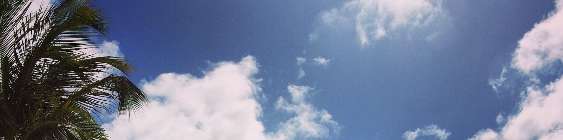 The private cove beach on the north part of St Martin (french side).