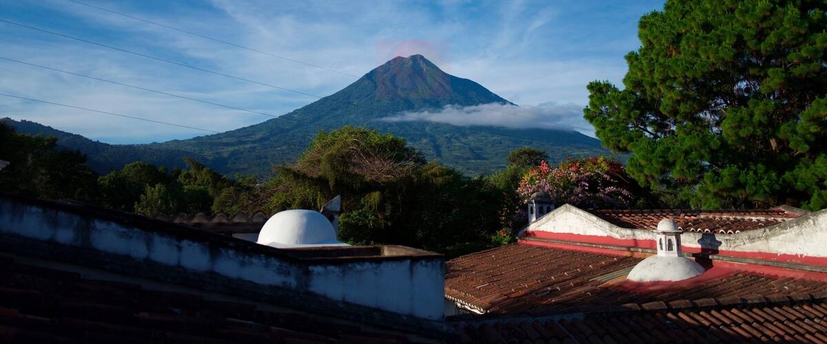 Vue du volcan de Fuego