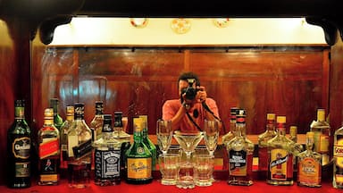 The bar at the Gateway Hotel in Coonoor. They make a killer Bloody Mary. :-)