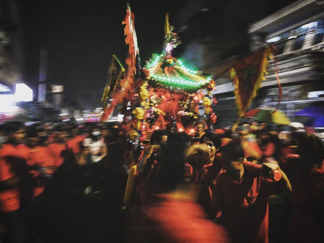 #Festival #action
Every year at #Bogor, #Indonesia during the Cap Go Meh festival the normally quiet road of Lawang Surya Kencana turns #festive with many of the local Chinese-Indonesian community compete in parading the best portable shrine or performing the lion or dragon dance at night with many lanterns illuminating the way.
Tourist who wants to experience the festivities is suggested to come early to avoid traffic and overcrowding, don't forget your umbrella too, tropical weather is a fickle one :)