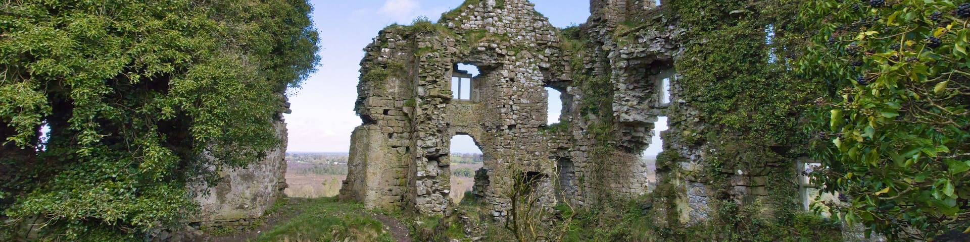Carbury castle ruins in county Kildare, Ireland