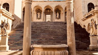 L’Abbazia di Montecassino is a beautiful abbey just a short taxi or bus ride from the town of Cassino. Founded by St. Benedict in 529 AD on the remains of a Roman heathen worship site. Beautiful views of the surrounding towns in Frosinone, Lazio and a ton of history. It was truly a serene experience.