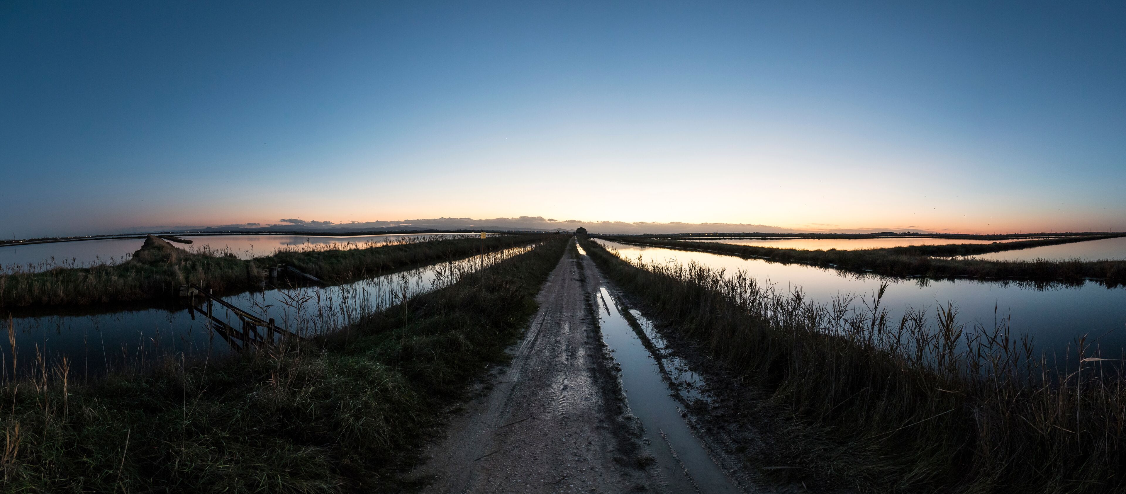 Sunset at Saline di Cervia, Italy