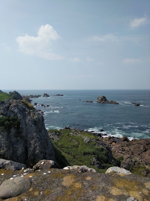 Check out the trails and the views. There are also rock beaches in the area.