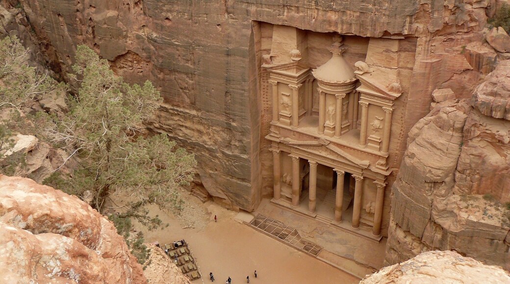 When in Petra, hike above the Royal Tombs to enjoy the view of the Treasury