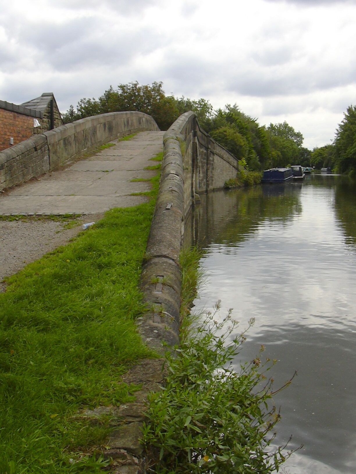 Tow Path Bridge, Leeds-Liverpool Canal at Lathom, Lancashire