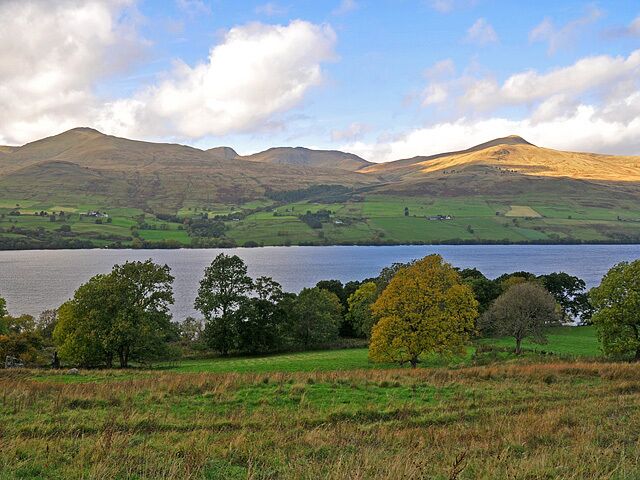 South Shore of Loch Tay Ben Lawers massif and Meall Garbh in the distance.