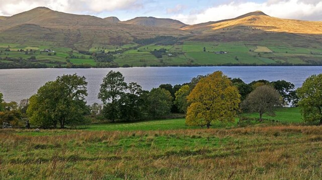 South Shore of Loch Tay Ben Lawers massif and Meall Garbh in the distance.
