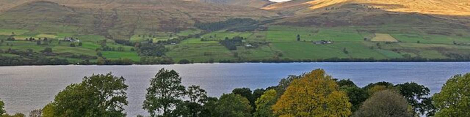 South Shore of Loch Tay Ben Lawers massif and Meall Garbh in the distance.