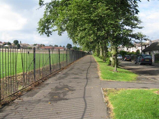 Ferniehill Drive Sports field, footpath and access road.