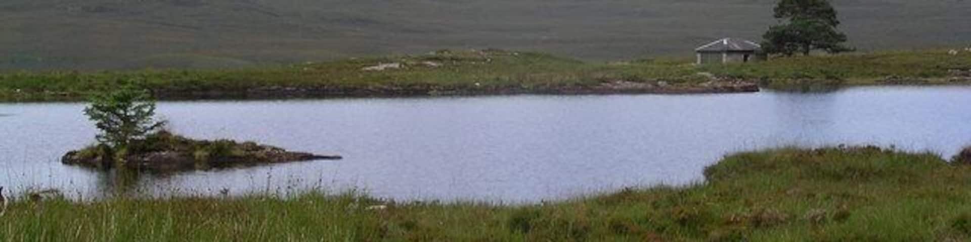 Home Loch. Looking W, with a distant view of An Teallach