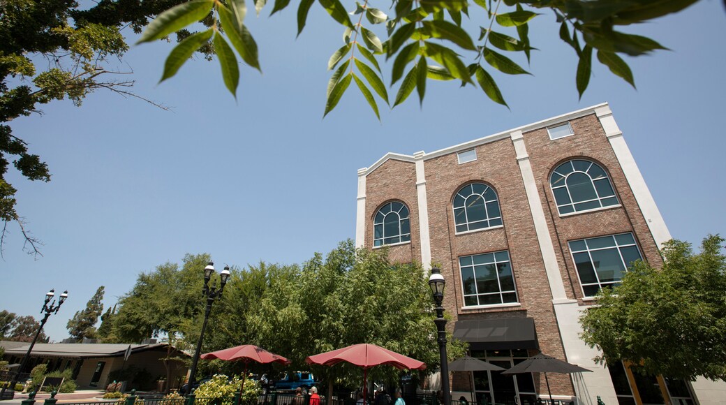 Afternoon sunny city view of historic downtown Clovis, California, USA