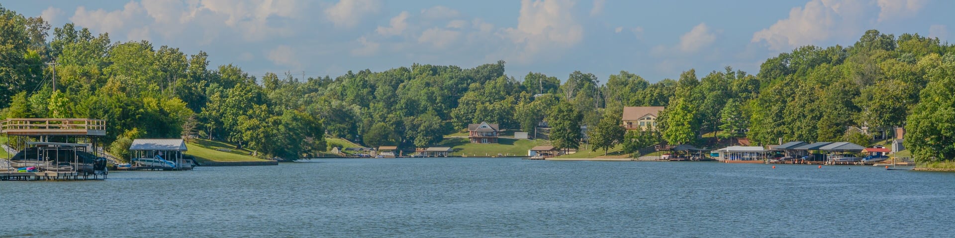 Beautiful water reservoir of Williamstown Lake in Williamstown, Grant County, Kentucky