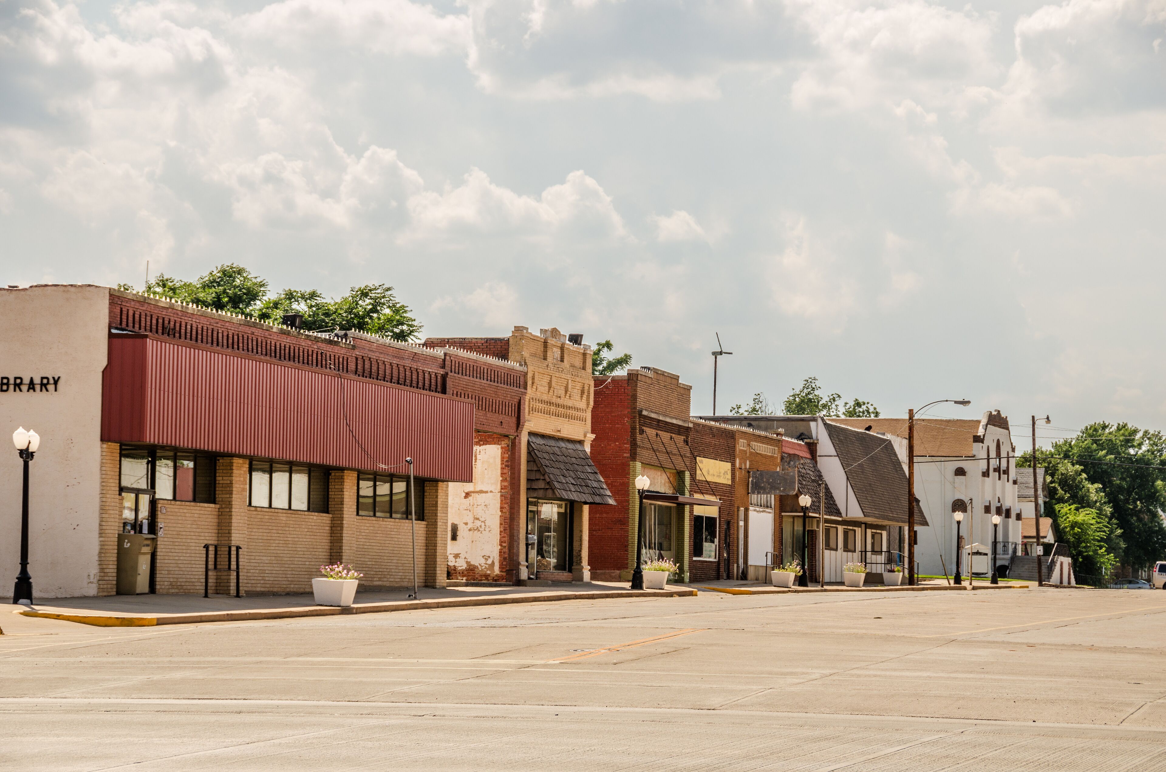 Quiet Downtown Street