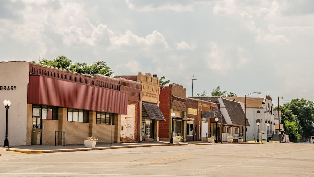 Quiet Downtown Street