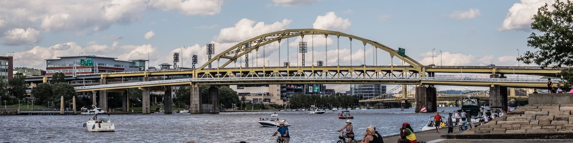 This is in Point State Park, Pittsburgh, Pennsylvania, USA. Great place to relax and enjoy the good view of the river and bridges along the river. This is a good place to also do outdoor activities.