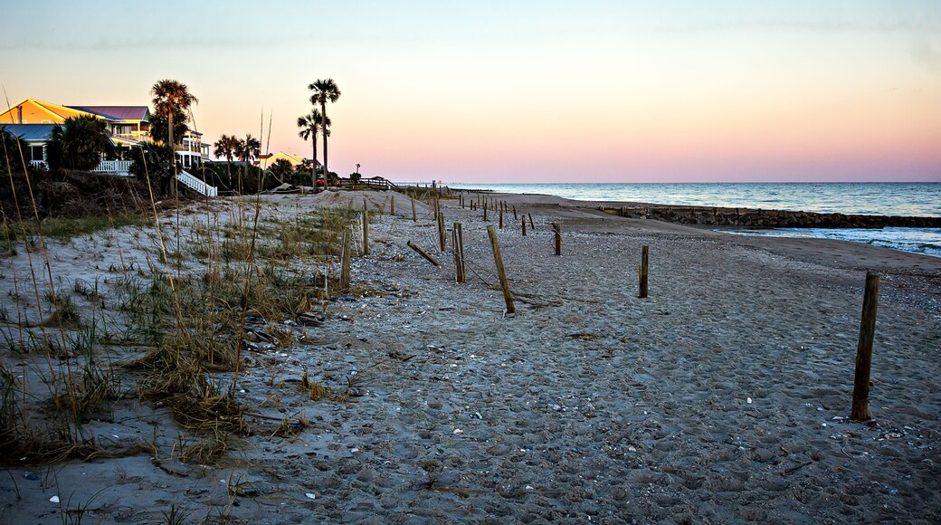 sunset at edisto beach north carolina; Shutterstock ID 616446785