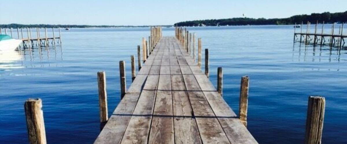 Beautiful day in lake Okoboji. #waterlust