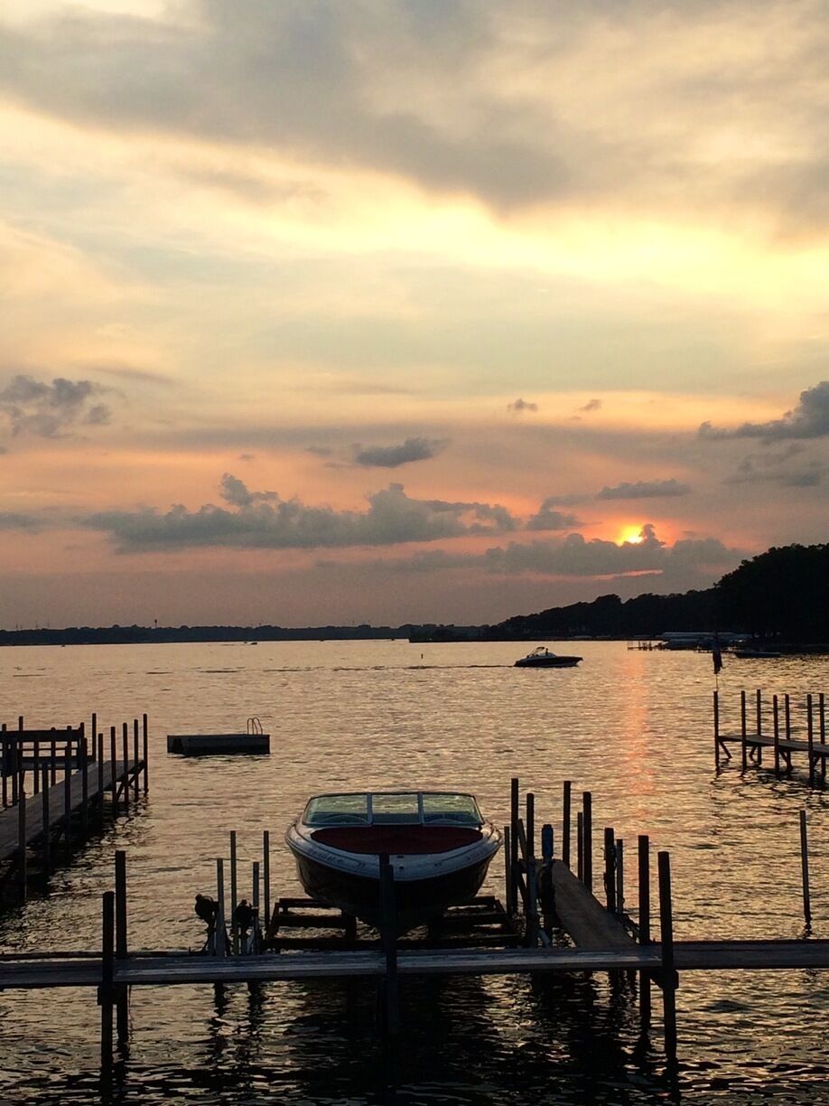 Great Iowa sunset at Lake Okoboji