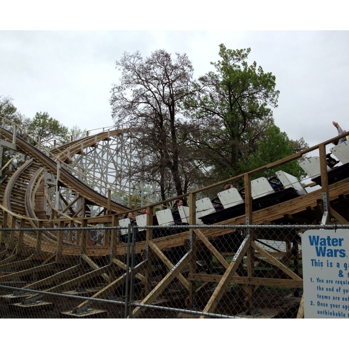 The Legend, one of the oldest running roller coasters in the world and designed by the famous John Miller. #rollercoaster #iowa #amusementpark