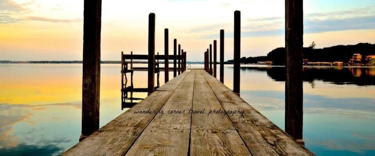 One amazing early morning shot of Lake Okoboji. #architecture #goldenhour