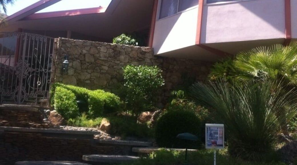 This neighborhood has oodles of modernist houses worth cruisin by with cool street plans from another era. Elvis' pad wasn't particularly cool compared to other pads nearby but it ain't too shabby.