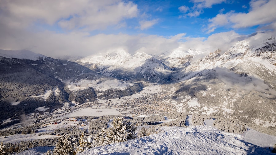 Alps landscape in Bormio, Italy