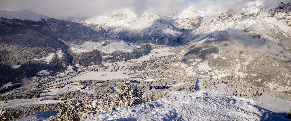 Alps landscape in Bormio, Italy