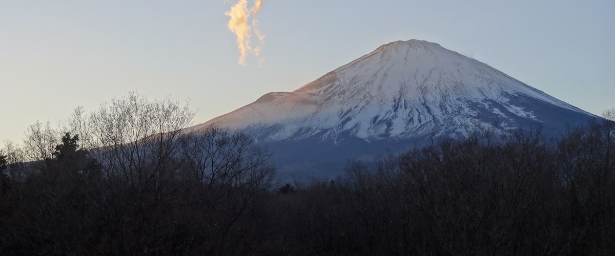 キリンディスティラリー 富士御殿場蒸溜所の展望台からの富士山です。
