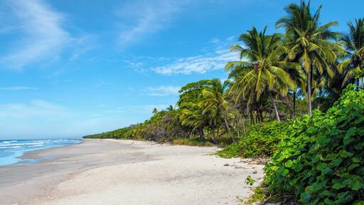 Beautiful beach near Mal Pais. Pacific coast, Costa Rica.