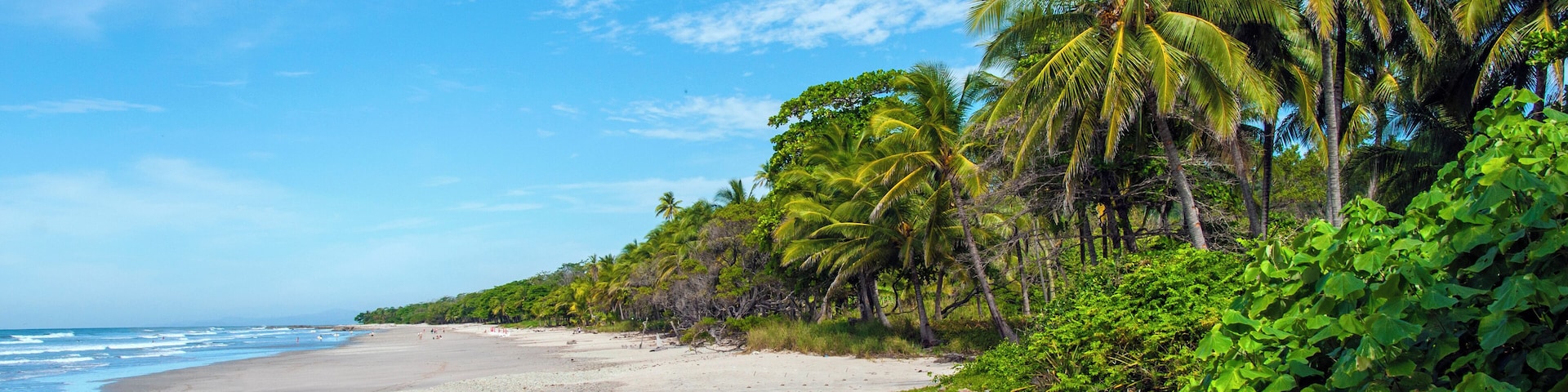 Beautiful beach near Mal Pais. Pacific coast, Costa Rica.