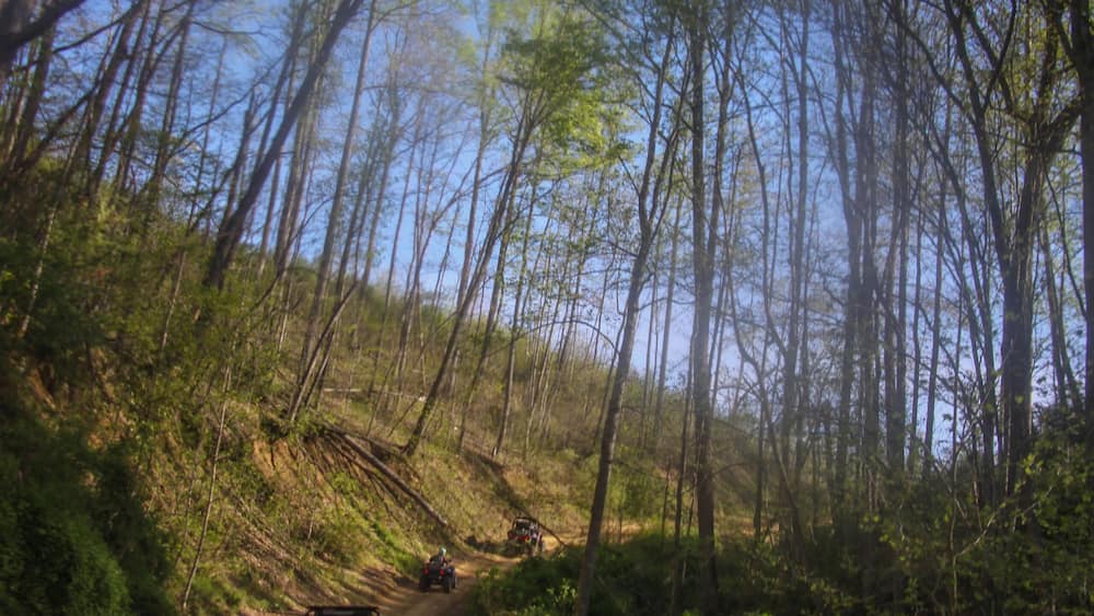 A crew from Vermont riding the Hatfield McCoy Trails in West Virginia