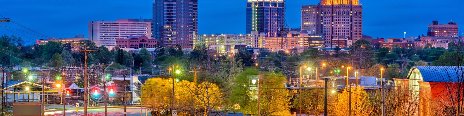 Greensboro, North Carolina, USA skyline.