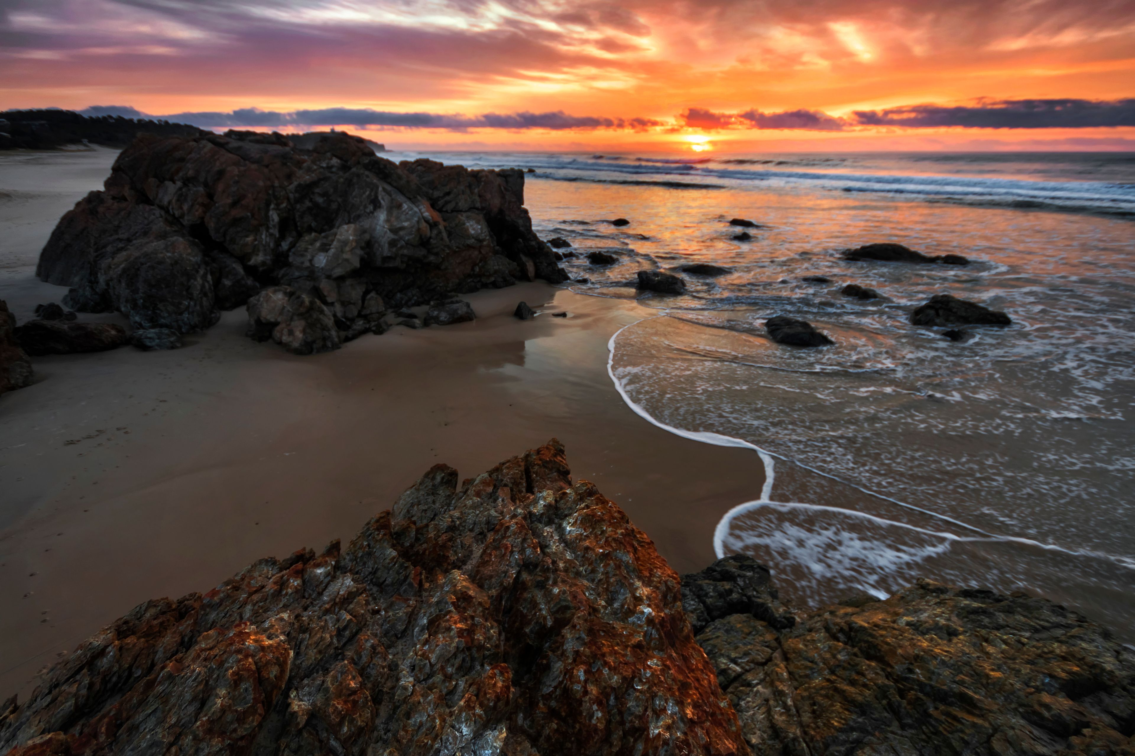 From the rocks at lighthouse beach in Port Macquarie on NSW mid north coast