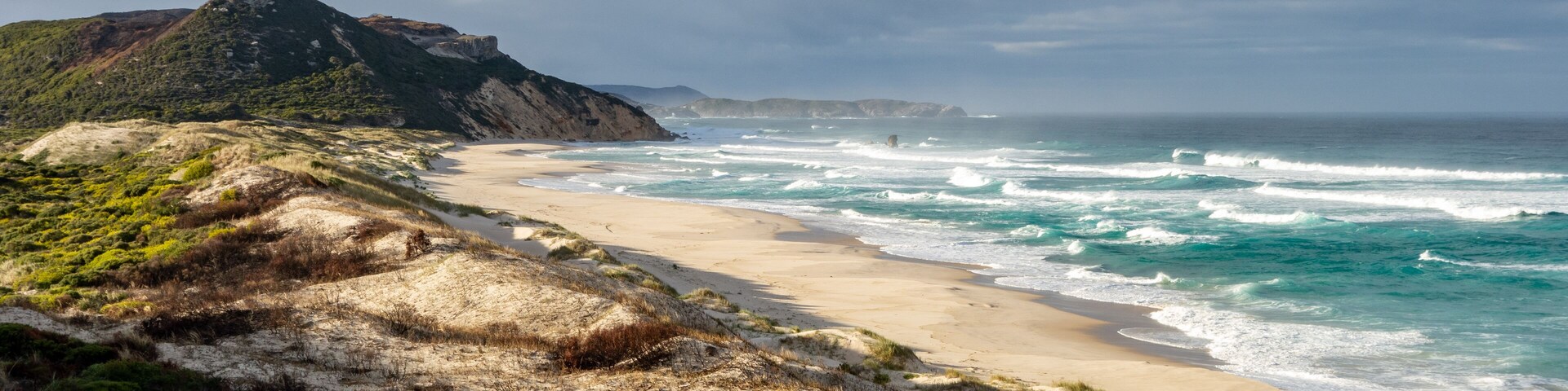 Beautiful Mandalay Beach in Western Australia in a gorgeous morning with nobody