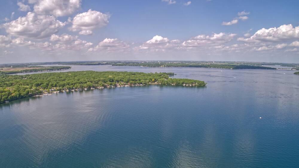 Lake Okoboji is a popular Tourist Area known as the Great Lakes of Iowa