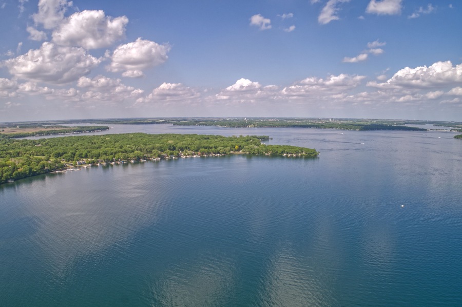 Lake Okoboji is a popular Tourist Area known as the Great Lakes of Iowa