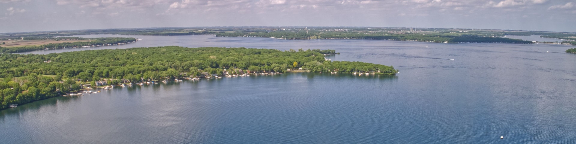 Lake Okoboji is a popular Tourist Area known as the Great Lakes of Iowa