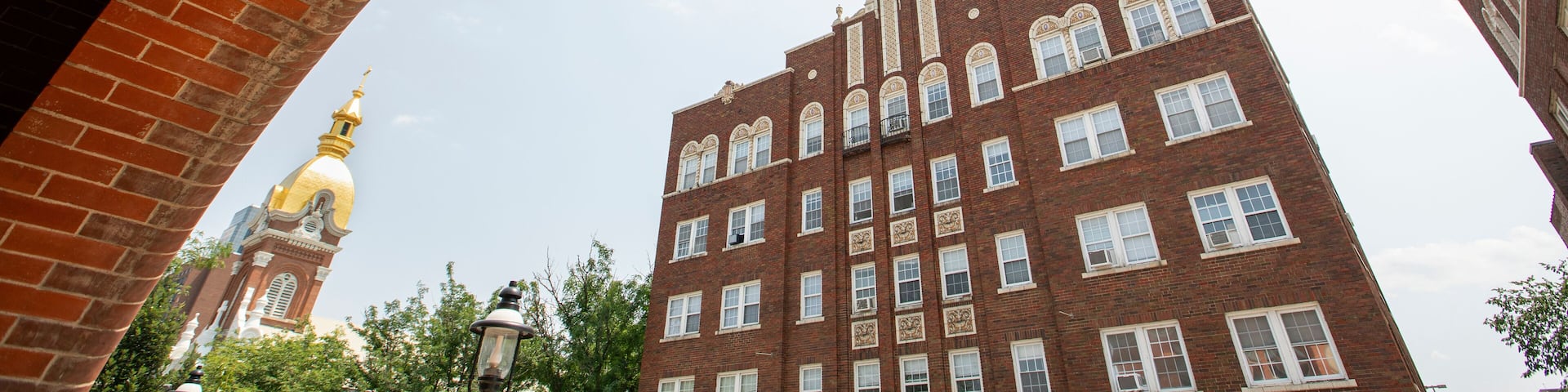 Daytime view of the historic buildings of the Quality Hill neighborhood of downtown Kansas City, Missouri, USA.