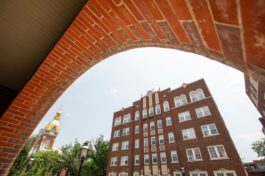 Daytime view of the historic buildings of the Quality Hill neighborhood of downtown Kansas City, Missouri, USA.