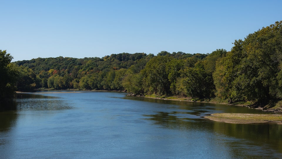 The Wabash River in Indiana.