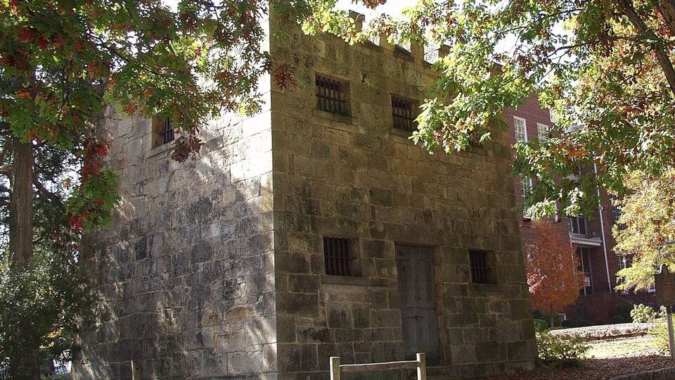In 1807, the Superior Court of Greene County recommended that a substantial jail be built. The "rock gaol" is the product of that request. Built of granite from a local quarry, the walls are 2 feet thick. It is the oldest standing masonry jail in Georgia.