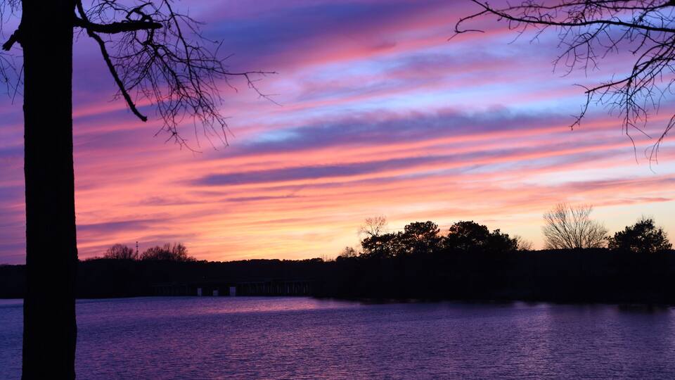 Sunset on Lake Oconee in Georgia