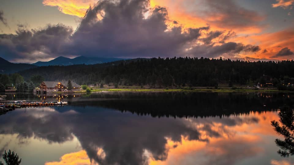 Just another beautiful summer night here in Evergreen.